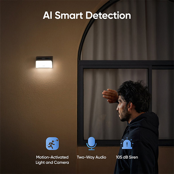 Eufy S120 Solar Wall Light met camera | 2K | Zwart  LEU00043 - 2