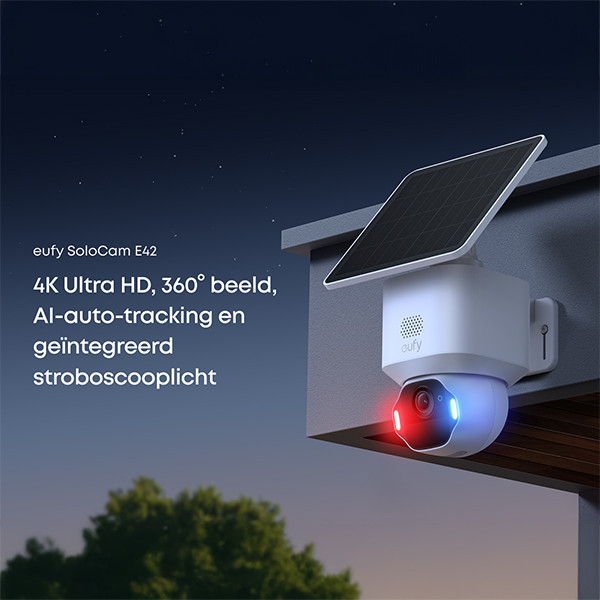 Eufy Slimme camera | SoloCam E42 | 4K (Ultra HD) | Wit | WiFi LEU00114 - 2