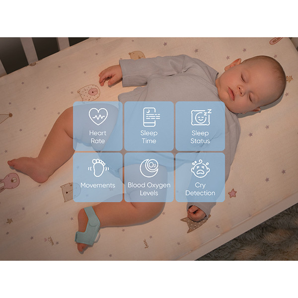 Eufy Smart Sock S340 Babymonitor | 2K | Wit  LEU00066 - 4