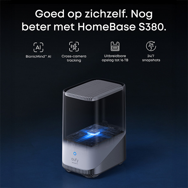Eufy SoloCam S4 Duo Pack + Homebase S380 | 4K | Wit LEU00083 - 8
