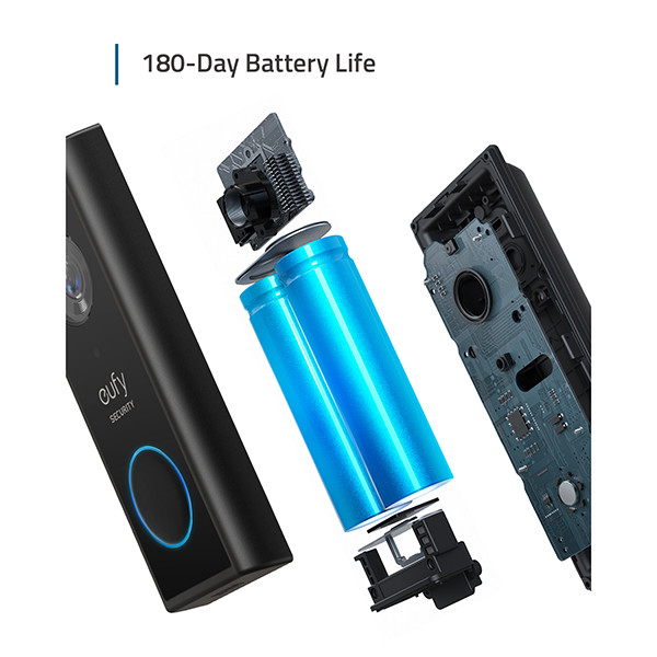 Eufy Video Doorbell Battery Set | Zwart  LEU00001 - 3