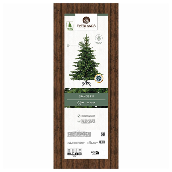 Kunstkerstboom 1.80 meter | Grandis Fir | 1564 tips | PVC/PE | Everlands LLU00553 - 7