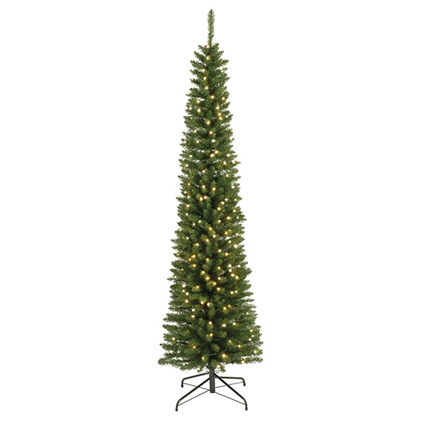 Kunstkerstboom 1.80 meter | Pencil Pine | 200 lampjes | 430 tips | PVC/PE | Everlands LLU00540 - 1