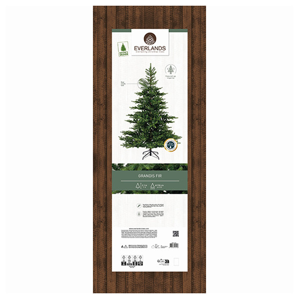 Kunstkerstboom 2.10 meter | Grandis Fir | 2326 tips | PVC/PE | Everlands LLU00554 - 6
