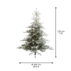 Kunstkerstboom 2.10 meter | Grandis Fir | Besneeuwd | 550 lampjes | 2326 tips | PVC/PE | Everlands LLU00551 - 3