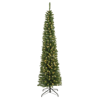 Kunstkerstboom 2.10 meter | Pencil Pine | 280 lampjes | 574 tips | PVC/PE | Everlands LLU00541