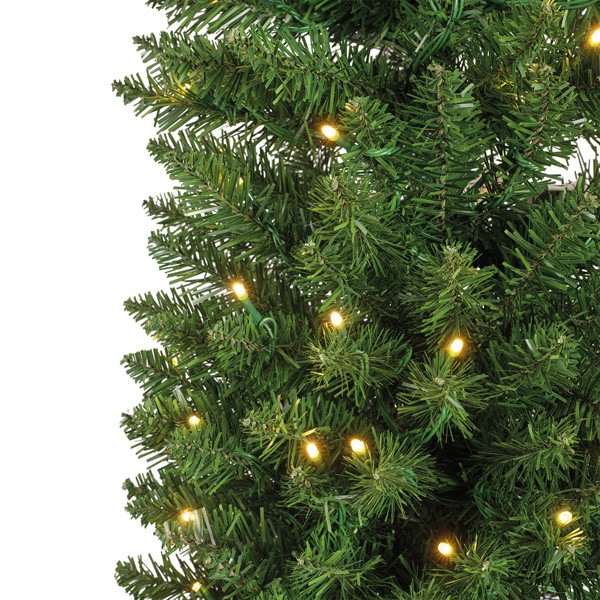 Kunstkerstboom 2.10 meter | Pencil Pine | 280 lampjes | 574 tips | PVC/PE | Everlands LLU00541 - 2
