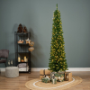 Kunstkerstboom 2.10 meter | Pencil Pine | 280 lampjes | 574 tips | PVC/PE | Everlands LLU00541 - 3
