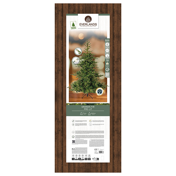 Kunstkerstboom 2.40 meter | Grandis Fir | 700 lampjes | 2935 tips | PVC/PE | Everlands LLU00549 - 7