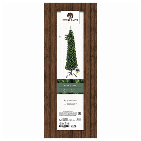 Kunstkerstboom 2.40 meter | Pencil Pine | 748 tips | PVC/PE | Everlands LLU00545 - 5