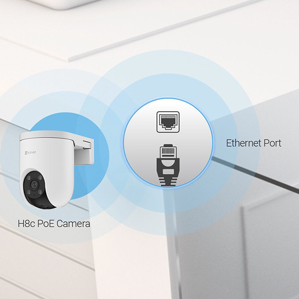 Ezviz H8C POE Outdoor Camera | Full HD 1080p | 104° | Wit LEZ00042 - 3