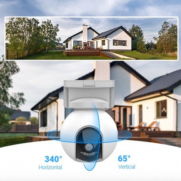 Ezviz HB8 Pro Outdoor Kit | Battery Camera incl. Solar Panel | 4K | Wit LEZ00048 - 5