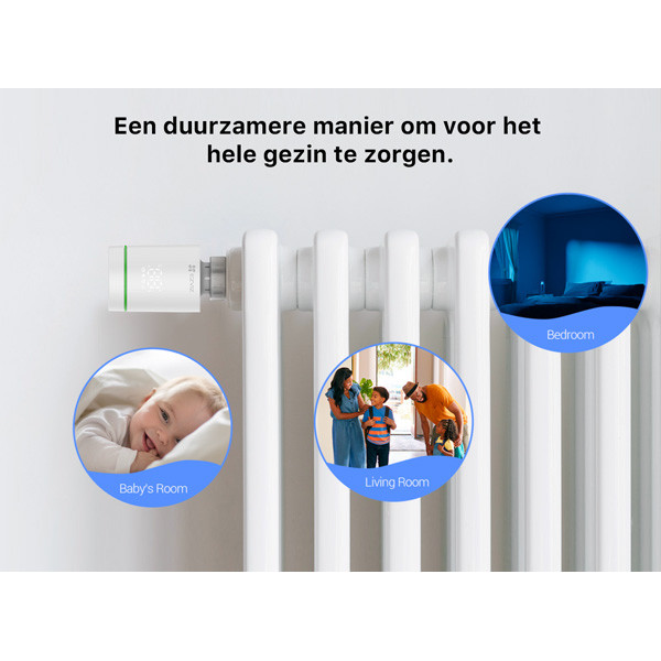 Ezviz T55 Kit | 2x Slimme radiatorknop incl. Bridge | Wit  LEZ00031 - 5