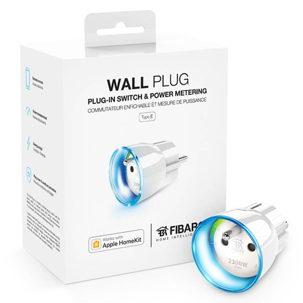 FIBARO Wall Plug | Geschikt voor Apple HomeKit | Max. 2500W | Wit (FR/BE)  LFI00058 - 1