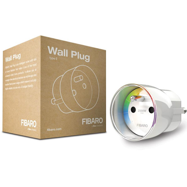 FIBARO Wall Plug V2 | Z-Wave Plus | Max. 2500W | Wit (BE/FR)  LFI00052 - 1