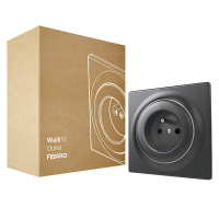 FIBARO Walli Outlet | Type E | Stopcontact | Max. 3680W | Antraciet (FR/BE)  LFI00074