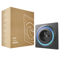 FIBARO Walli Outlet | Type E | Z-Wave Plus | Max. 3680W | Antraciet (BE/FR)  LFI00092
