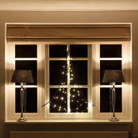 Fairybell raamkerstboom | 1.25 meter | 60 leds | Warm wit  LFA00010