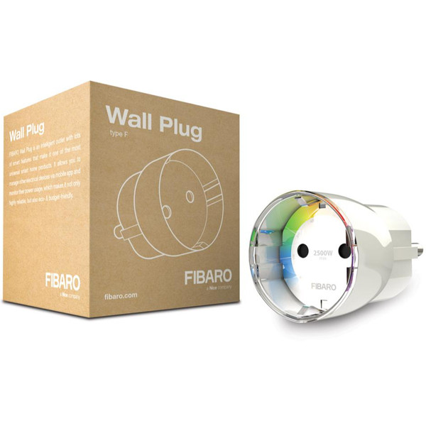 Fibaro Smart plug | Max. 2500W | Z-Wave | IP20 | Wit (NL) LFI00039 - 1