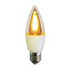 Firelamp Candle E14+E27 led lamp met vlammeneffect 1W (transparant)  LFI00204