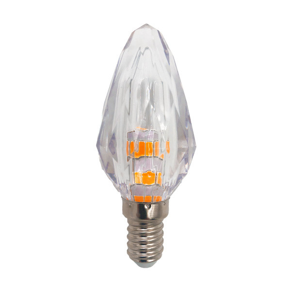 Firelamp Diamond E14+E27 led lamp 2W (transparant)  LFI00205 - 1