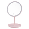 FlinQ Draadloze make-up spiegel met led verlichting | Roze  LFL00011