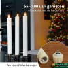 FlinQ Led kaars 2 x 25 cm | Wit | Bewegende vlam | 6 stuks LFL00029 - 6