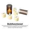FlinQ Led kaars 5.5 x 4 cm | Wit | Bewegende vlam | 12 stuks LFL00022 - 8