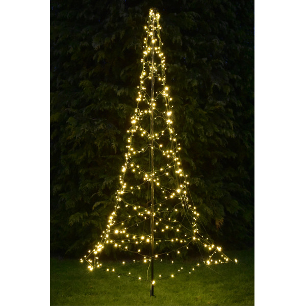 Luxxtree vlaggenmast verlichting 3 meter hoog | Warm Wit | 480 lampjes LFL00001 - 1