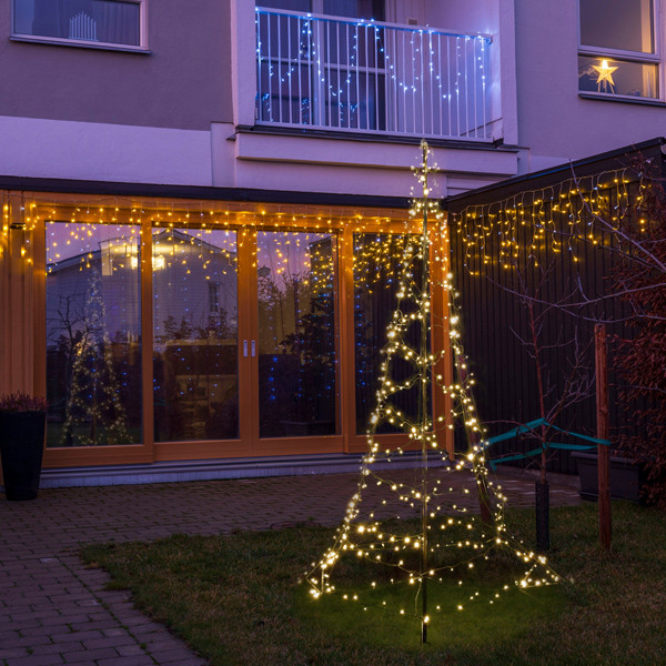 Luxxtree vlaggenmast verlichting 3 meter hoog | Warm Wit | 480 lampjes LFL00001 - 3