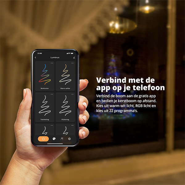 FlinQ Slimme kerstboom RGBW | 3 meter | WiFi | 1200 leds LFL00033 - 4