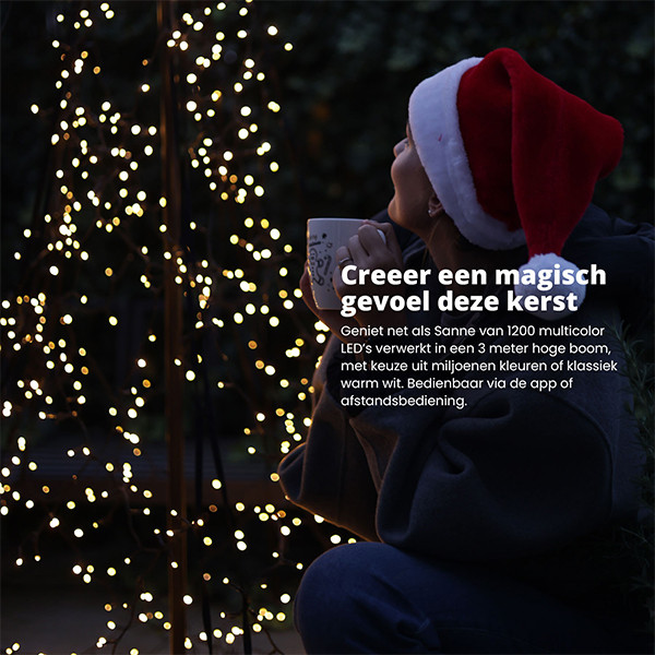 FlinQ Slimme kerstboom RGBW | 3 meter | WiFi | 1200 leds LFL00033 - 9