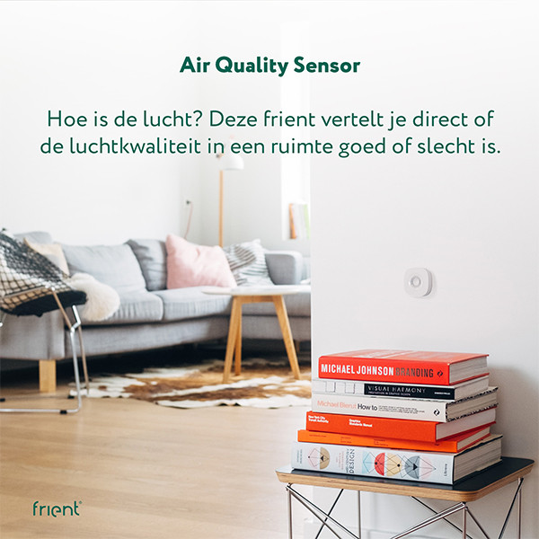 Frient Air Quality Sensor | Zigbee 3.0 | Batterij Gevoed | Wit  LFR00001 - 4
