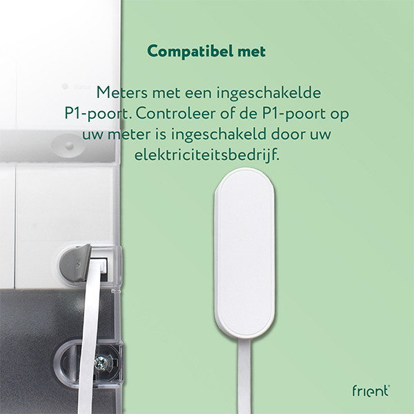 Frient Elektriciteitsmeter Interface EMI2 P1 | Geschikt voor RJ12 poort | Zigbee 3.0 | Wit  LFR00003 - 5
