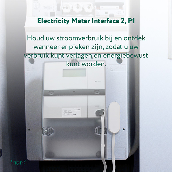 Frient Elektriciteitsmeter Interface EMI2 P1 | Geschikt voor RJ12 poort | Zigbee 3.0 | Wit  LFR00003 - 6