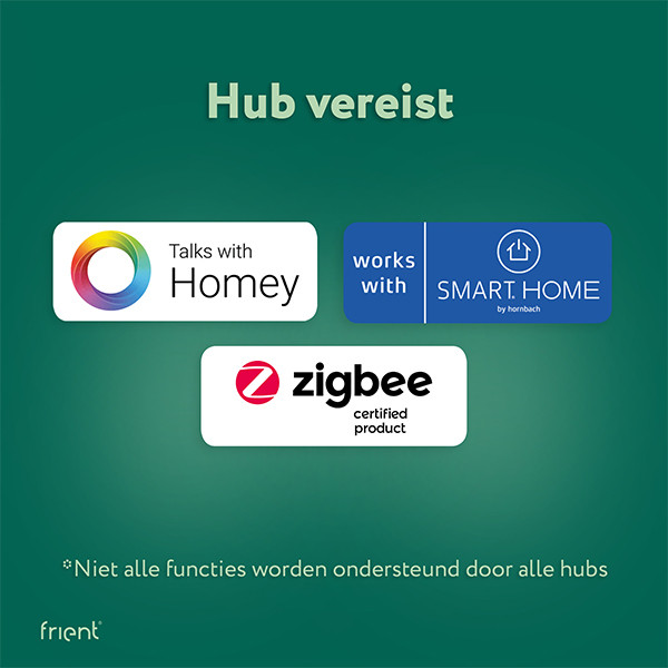 Frient Intelligent Heat Alarm | Batterij Gevoed | Zigbee 3.0 | Wit  LFR00005 - 8
