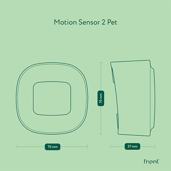 Frient Motion Sensor 2 Pet | Zigbee 3.0 | Batterij Gevoed | Wit  LFR00009 - 4