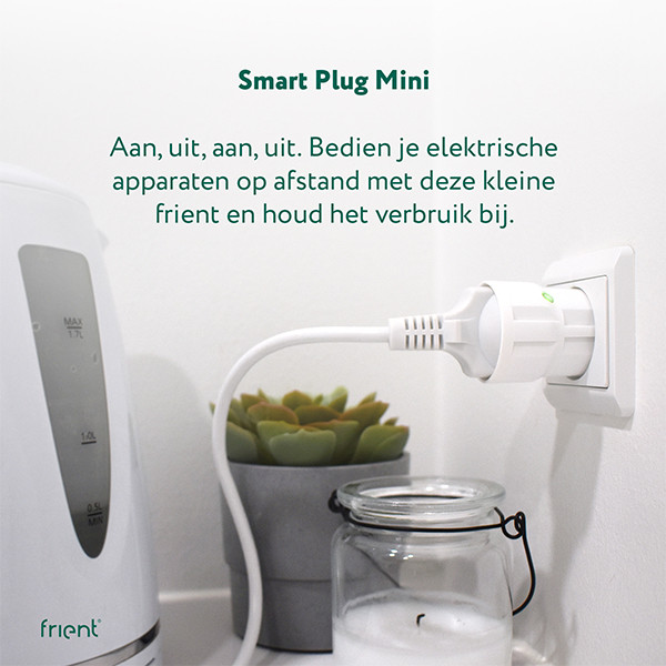 Frient Smart Plug Mini | Energiemeter | Zigbee 1.2 | Wit (BE/FR) LFR00016 - 3