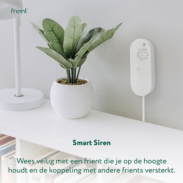 Frient Smart Siren | 90 dB | Zigbee 3.0 | Wit  LFR00018 - 3