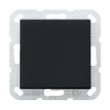 GIRA drukvlakschakelaar wisselschakelaar Systeem 55 zwart mat (0126005)  LGI00118