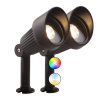 Garden Lights Focus Plus | Smart Tuinspots | Zwart | 12V | RGB + Instelbaar wit | 2x 5W  LGL00046