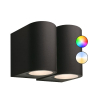 Garden Lights Gilvus Plus | Smart Wandlampen | Zwart | 12V | RGB + Instelbaar wit | 2x 5W  LGL00047