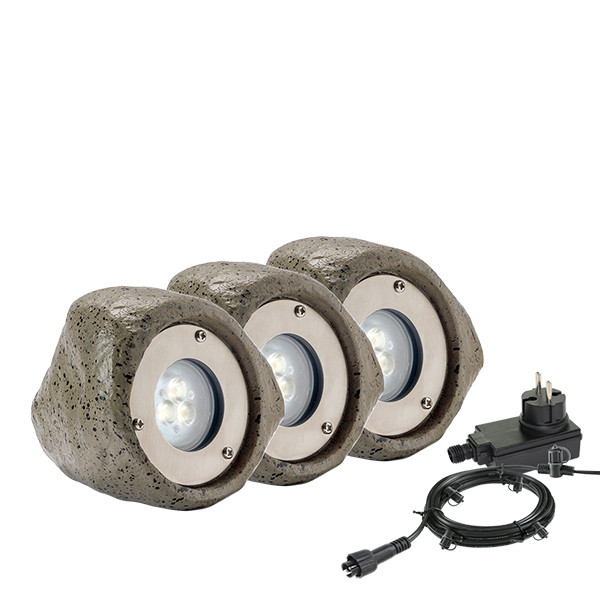 Garden Lights Tuinspot 12V | Bensa | 3000K | Grijs | 1.8W (3 stuks)  LGL00119 - 1