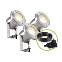 Garden Lights Tuinspot 12V | Catalpa | Warm wit | RVS | 2.6W (3 stuks)  LGL00037