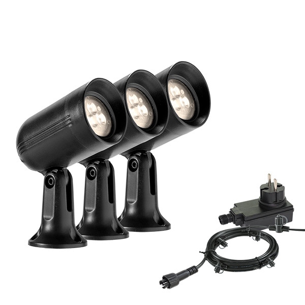 Garden Lights Tuinspot 12V | Xiro | 3000K | Zwart | 1.8W (3 stuks)  LGL00118 - 1