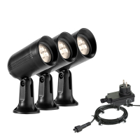 Garden Lights Tuinspot 12V | Xiro | 3000K | Zwart | 1.8W (3 stuks)  LGL00118