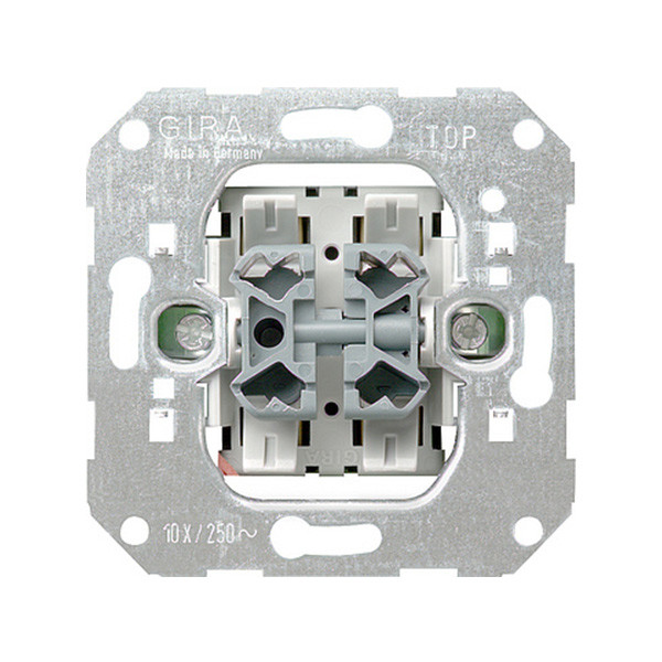 Gira Basiselement wipdrukcontact 10 AX 250 V~ wisseldrukcontact 2-voudig  LGI00060 - 1