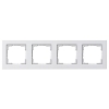 Gira E2  zuiver wit glanzend 4-voudig afdekraam LGI00014 - 1
