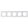 Gira E2  zuiver wit glanzend 5-voudig afdekraam LGI00015 - 1
