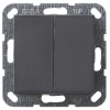 Gira Serieschakelaar met 2-voudige wip antraciet LGI00039 - 1